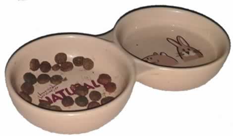 Rosewood Ceramic Bowl Naturals Twin Dish